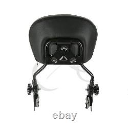 Sissy Bar Backrest Adjustable Docking Fit For Harley Touring Road Glide 14-2022