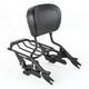 Sissy Bar Backrest Luggage Rack Docking Fit For Harley Touring Models 2014-up Us