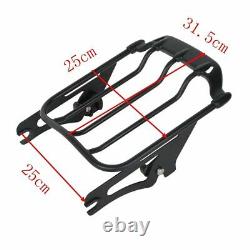 Sissy Bar Backrest Luggage Rack Docking Fit For Harley Touring Models 2014-Up US