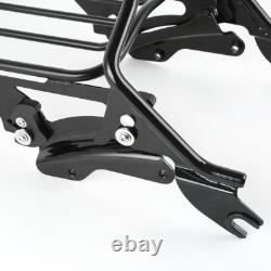 Sissy Bar Backrest Luggage Rack Docking Fit For Harley Touring Models 2014-Up US