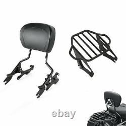 Sissy Bar Backrest Luggage Rack Docking Hardware Fit For Harley Touring 14-2023