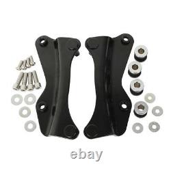 Sissy Bar Backrest Luggage Rack Docking Kit Fit For Harley Touring 14-Up Black