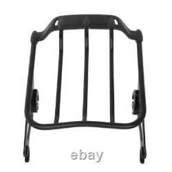 Sissy Bar Backrest Luggage Rack Docking Kit Fit For Harley Touring 2014-25 Black