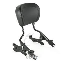 Sissy Bar Backrest Luggage Rack Docking Kit For Harley Touring Models 2014-2023