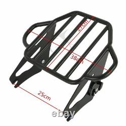 Sissy Bar Backrest Luggage Rack Docking Kit For Harley Touring Models 2014-2023