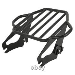 Sissy Bar Backrest Luggage Rack Docking Kit For Harley Touring Models 2014-2023