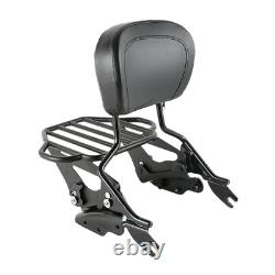 Sissy Bar Rack Backrest & 4 Piont Docking Fit For Harley Touring Glide 2009-2013