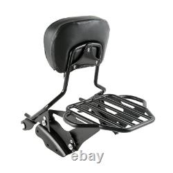 Sissy Bar Rack Backrest & 4 Piont Docking Fit For Harley Touring Glide 2009-2013