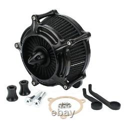 Spike Black Air Cleaner Filter Intake Kit For Harley Touring Road Glide Softail