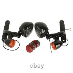 Spot Fog Light Bracket Turn Signal Fit For Harley Touring Electra Glide 94-21 US