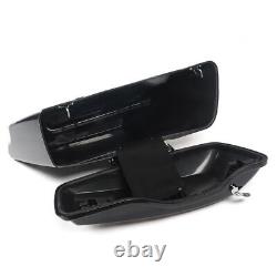 Stretched Extended Hard Saddlebag for Harlay Touring Electra Road Glide 2014-UP