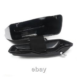 Stretched Extended Hard Saddlebag for Harlay Touring Electra Road Glide 2014-UP