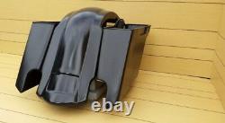 Touring Stretched Harley 6 Inch Saddlebags/Rear Overlay Fender No Lids 97-08