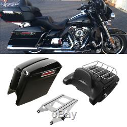 Trunk 5 Stretched Extended Saddle Bag For Harley Touring Tour Pak Pack 14-19 18