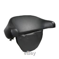 Trunk Backrest Pad Box For Harley Touring Road King Glide 97-13 Tour Pack Pak