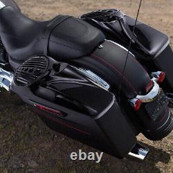 US For Harley Touring Models 2014-UP Vivid Black 8 Speaker Lids with Tweeter port