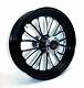 Ultima Manhattan Black Billet Aluminum 16 3.5 Rear Wheel Harley Touring Softail