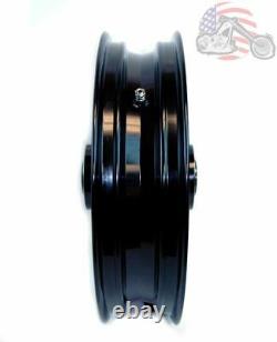 Ultima Manhattan Black Billet Aluminum 18 3.5 Rear Wheel Harley Touring Softail