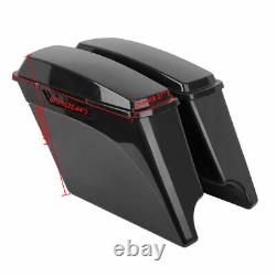 Unpainted 5 Stretched Extended Hard Saddlebags For Harley Touring 1993-2013 94