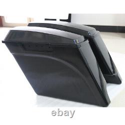 Unpainted 5 Stretched Extended Hard Saddlebags For Harley Touring 1993-2013 94