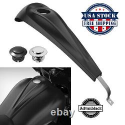 Unpainted Dash Fuel Console Gas Tank Cap Cover Fits Harley Street Road Glide 08+