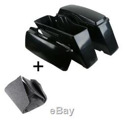 Unpainted Hard Saddle bags Saddlebags For Harley Touring Street Road Glide 94-13