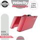 Velocity Red Sunglo Fits Harley Touring Advanblack No Cutout Stretched Saddlebag