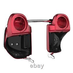 Velocity Red Sunglo 6.5'' Speaker Pods Lower Fairings Fits 2014+ Harley Touring