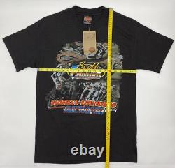 Vintage 1999 Harley Davidson Racing Scott Parker Final Tour Motorcycle T Shirt M