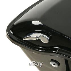 Vivid Black 5 Stretched Extended Hard Saddlebags Fit For Harley Touring 14-20