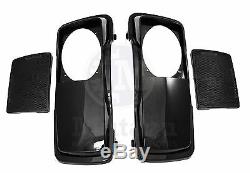 Vivid Black 6 x 9 Saddlebag Speaker Lids for Harley Touring models FLTR FLHR