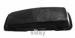 Vivid Black 6 x 9 Saddlebag Speaker Lids for Harley Touring models FLTR FLHR