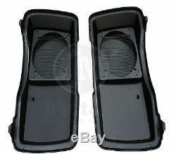 Vivid Black 6 x 9 Saddlebag Speaker Lids for Harley Touring models FLTR FLHR