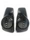 Vivid Black 8 Speaker Lids With Tweeter Port For Harley 2014+ Touring Models