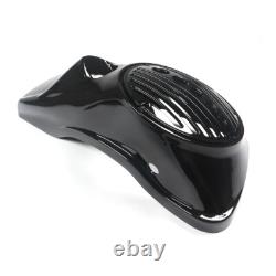 Vivid Black 8 Speaker Lids with Tweeter port For Harley 2014+ Touring Models