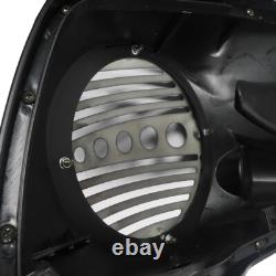 Vivid Black 8 Speaker Lids with Tweeter port For Harley 2014+ Touring Models
