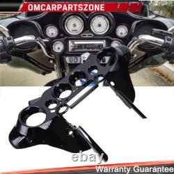 Vivid Black Batwing Inner Fairing For 96-13 Harley Touring Electra Street Glide