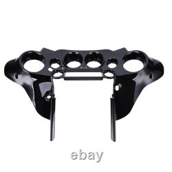 Vivid Black Batwing Inner Fairing For 96-13 Harley Touring Electra Street Glide