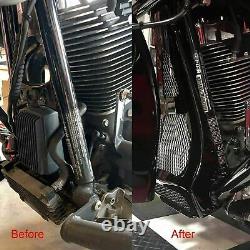 Vivid Black Chin Spoiler For Air-Cooled Harley Davidson Touring 2009-2016