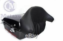 Vivid Black Chopped Tour Pak Trunk Pack for HD Harley Davidson touring models