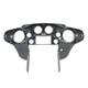 Vivid Black Double Din Inner Batwing Fairing For Harley Touring 1998 2013
