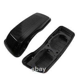 Vivid Black Dual 6x9 Saddlebag Speaker Lid For 2014-Up Harley Touring Road King