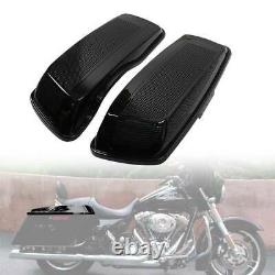 Vivid Black Dual 6x9 Saddlebag Speaker Lid For 2014-Up Harley Touring Road King