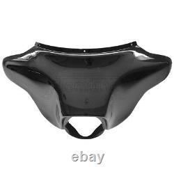 Vivid Black Front Batwing Outer Fairing Fit For Harley Touring FLHT FLHX 1996-13