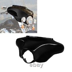 Vivid Black Front Batwing Upper Outer Fairing Fit For Harley FL Touring 1996-13