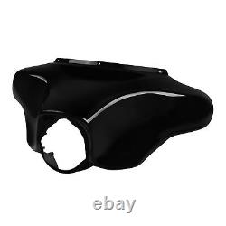 Vivid Black Front Batwing Upper Outer Fairing Fit For Harley FL Touring 1996-13