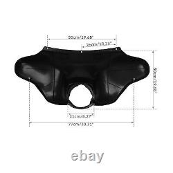 Vivid Black Front Batwing Upper Outer Fairing Fit For Harley FL Touring 1996-13