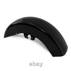 Vivid Black Front Fender Fit For Harley Touring Street Road Glide 2014-2024 2023
