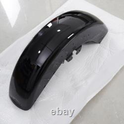 Vivid Black Front Fender Fits For Harley Touring Touring Street Road Glide 14-23