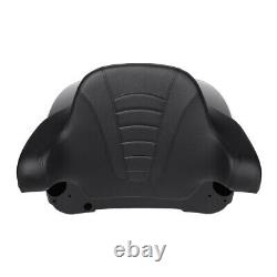 Vivid Black King Pack Trunk Backrest Speaker For Harley Tour Pak Road King 14-20